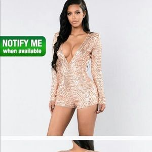 rose gold jumpsuit fashion nova